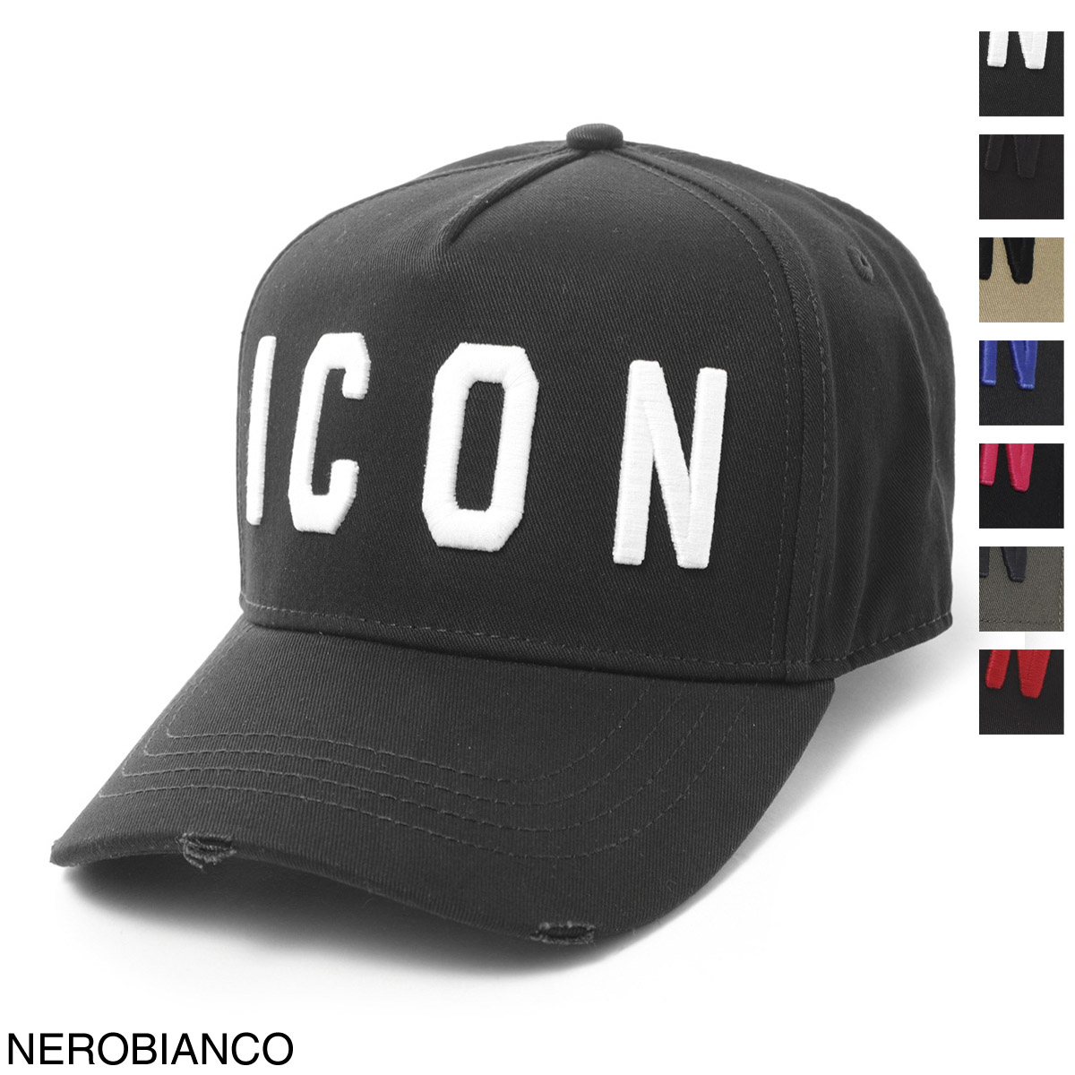 ディースクエアード / DSQUARED2 / ベースボールキャップ / ICON CAP / NEROROUGE ブラック bcm400105c00001m002 / NEROBLUETTTE ブル