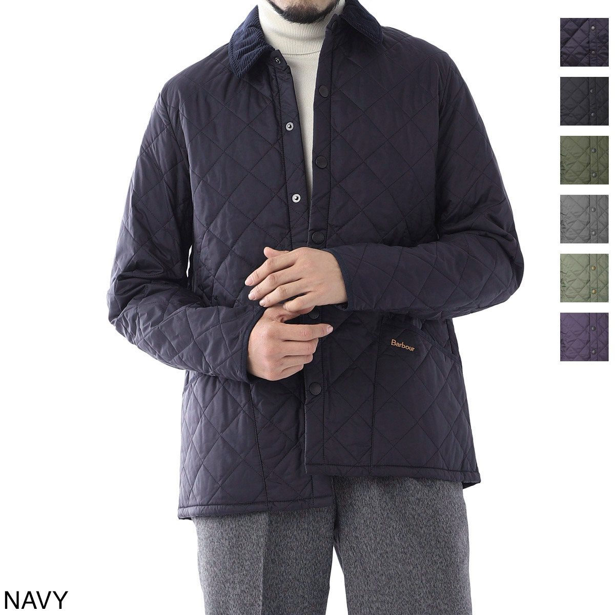 バブアー / Barbour / キルティングジャケット / キルティングブルゾン / BARBOUR HERITAGE LIDDESDALE QUILT / OLIVE グリーン mqu0240ol