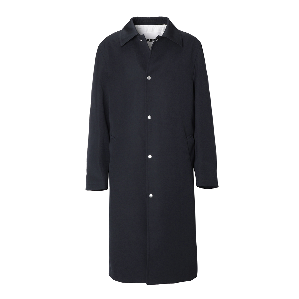 【アウトレット】ジルサンダー / JIL SANDER / ステンカラーコート / WARDROBE W SPORT COAT 04 / NAVY ブルー / j23aa0006 j40002 401
