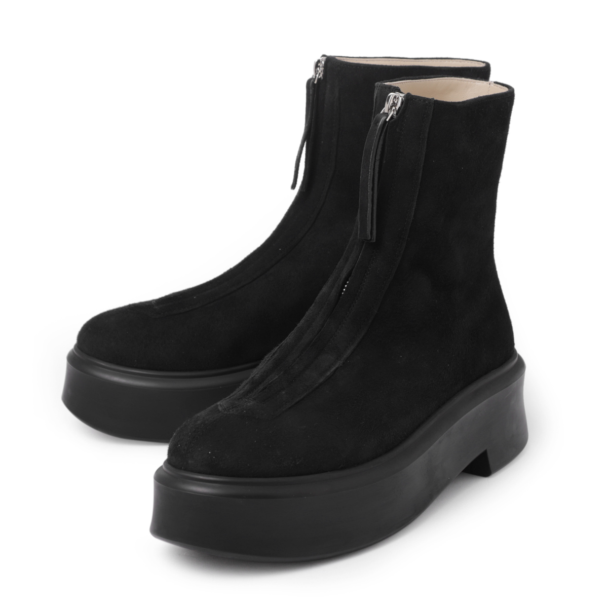 ザ ロウ / THE ROW / アンクルブーツ / ZIPPED BOOT 1 大きいサイズあり / BLACK ブラック / f1144 l25 blk / レディース 【返品送料無料】 OO10