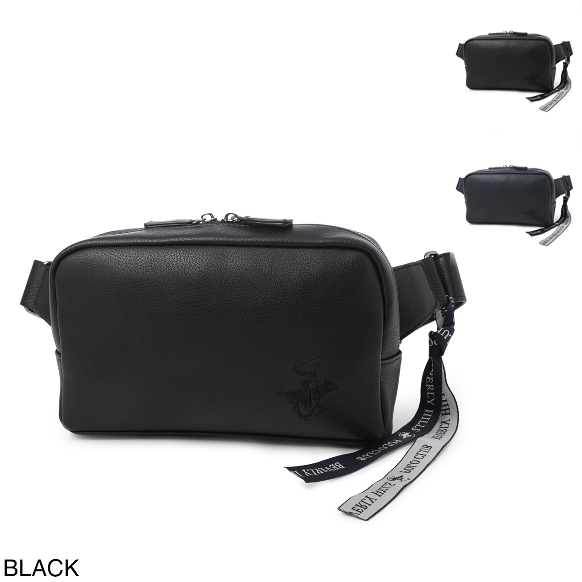 ビバリーヒルズポロクラブ / BEVERLY HILLS POLO CLUB / ベルトバッグ / クロスボディバッグ / BLACK ブラック bhm1002black / NAVY ブルー bhm