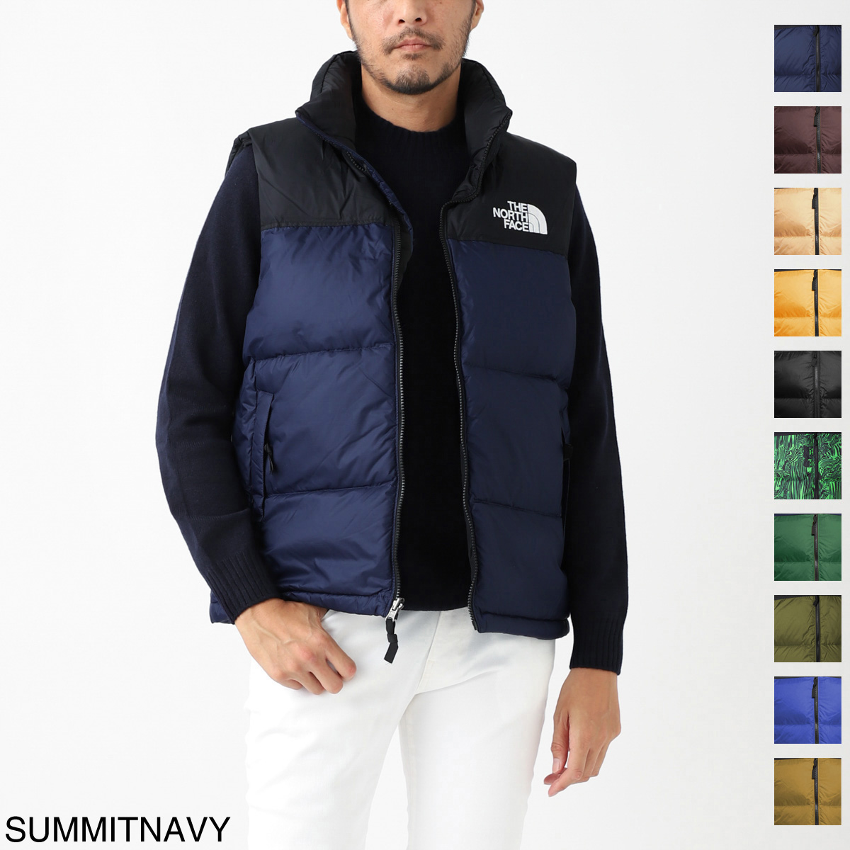 ノースフェイス / THE NORTH FACE / ダウンベスト / M 1996 RETRO NUPTSE VEST ヌプシ / PINENEEDLE×NAVY グリーン nf0a3jqqoas 