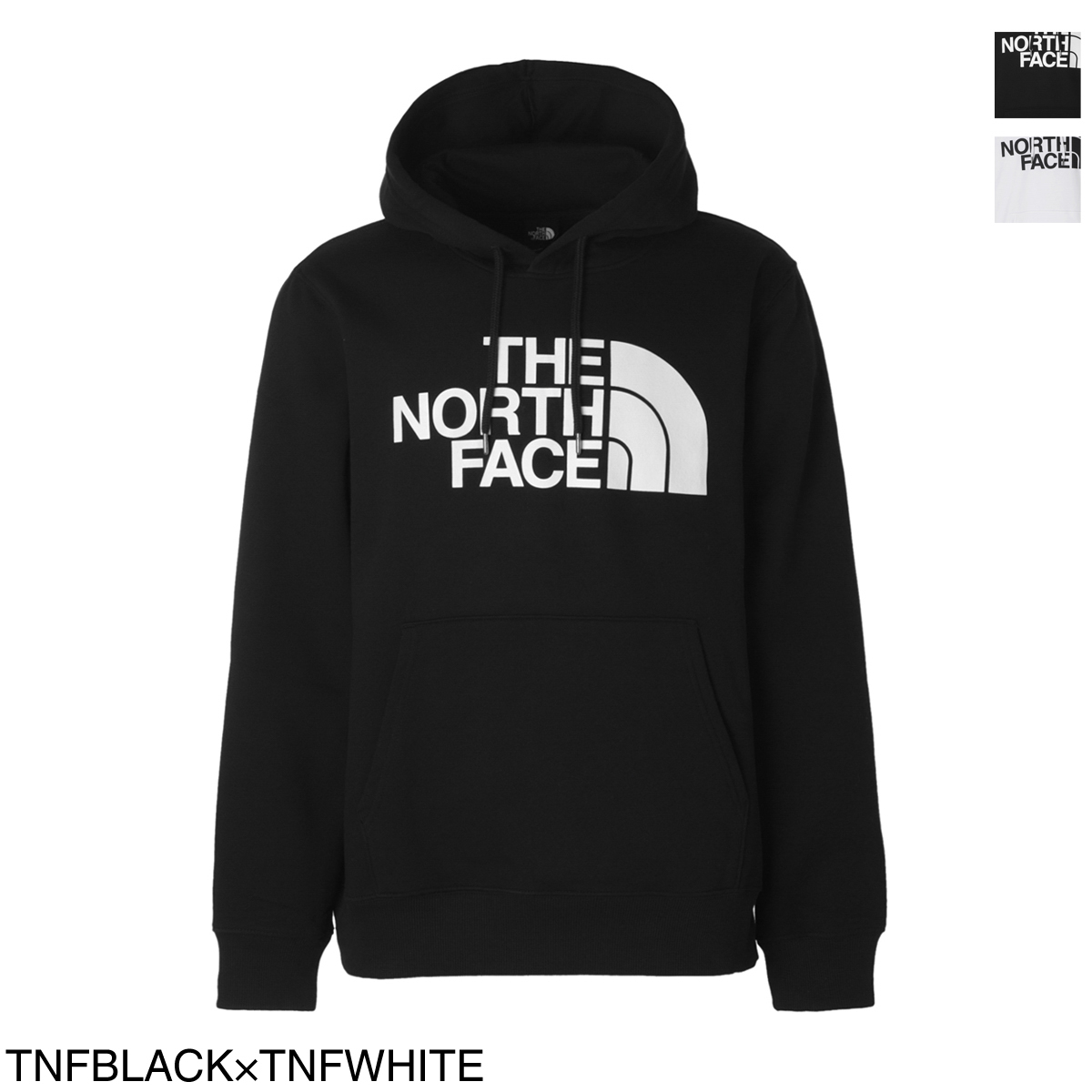 ノースフェイス / THE NORTH FACE / パーカ / フーディ / MEN'S HALF DOME PULLOVER HOODIE / TNFBLACK×TNFWHITE ブラッ