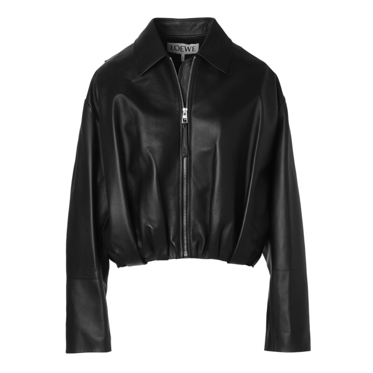 [あす着] ロエベ LOEWE レザージャケット レディース DRAPED JACKET
