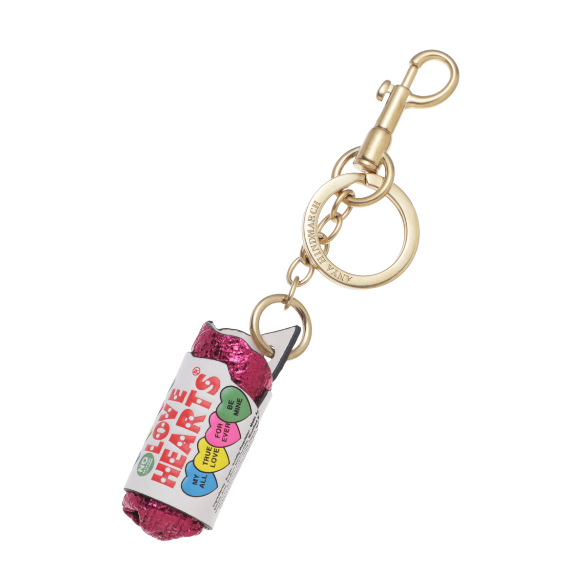 [あす着] アニヤ・ハインドマーチ ANYA HINDMARCH キーリング チャーム レディース ANYA BRANDS LOVE HEARTS CHARM
